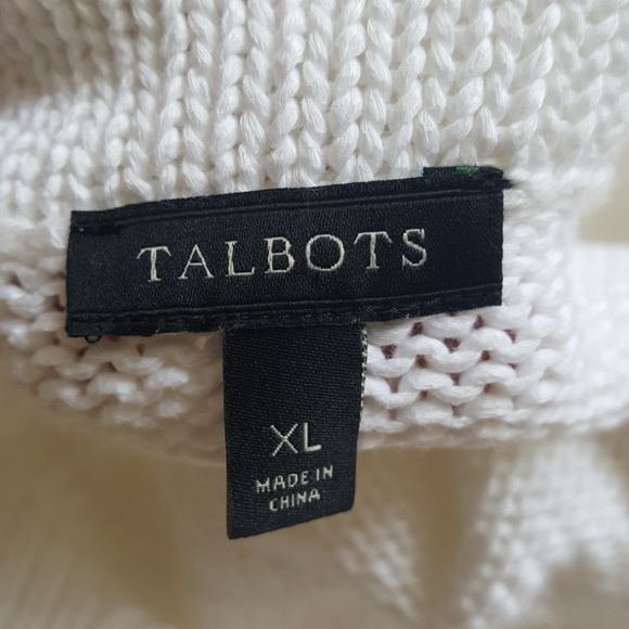 Talbots 100% cotton short sleeve knit sweater - Picture 4 of 5